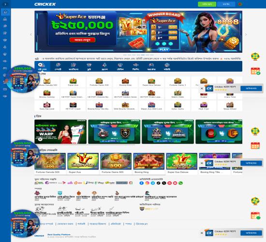 Crickex B2C সম্পূর্ণ ওয়েবসাইট ডেভেলপমেন্ট সার্ভিস